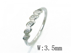 HY Wholesale 316L Stainless Steel CZ Rings-HY14R0688PU