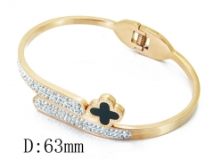 HY Wholesale Stainless Steel 316L Bangle(Crystal)-HY19B0214IQQ