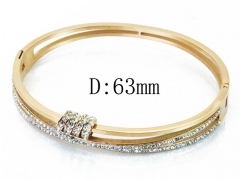 HY Wholesale Stainless Steel 316L Bangle(Crystal)-HY19B0271HPW