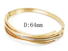 HY Wholesale Stainless Steel 316L Bangle(Crystal)-HY19B0277HOW
