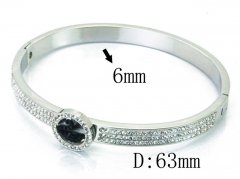 HY Wholesale Stainless Steel 316L Bangle(Crystal)-HY19B0288HMR