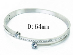 HY Wholesale Stainless Steel 316L Bangle(Crystal)-HY19B0229HLD