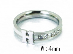 HY Wholesale 316L Stainless Steel CZ Rings-HY19R0478PQ