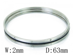 HY Wholesale Stainless Steel 316L Bangle(Crystal)-HY19B0168HOZ