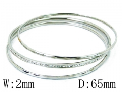 HY Stainless Steel 316L Bangle (Merger)-HY19B0171HOU