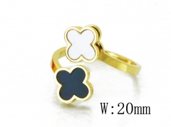 HY Stainless Steel 316L Lady Shell Rings-HY19R0415PX