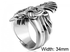 HY Wholesale Jewelry Stainless Steel 316L Animal Rings-HY0012R449