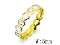 HY Wholesale 316L Stainless Steel CZ Rings-HY14R0690H2T