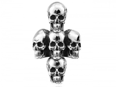 HY Wholesale 316L Stainless Steel Skull Rings-HY0012R381