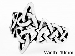HY Wholesale 316L Stainless Steel Hollow Rings-HY0012R303