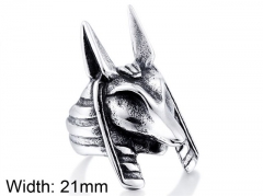 HY Wholesale Jewelry Stainless Steel 316L Animal Rings-HY0012R128