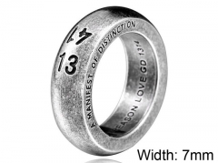 HY Wholesale 316L Stainless Steel Simple Style Rings-HY0012R121