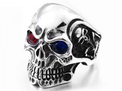 HY Wholesale 316L Stainless Steel Skull Rings-HY0012R158
