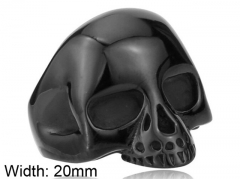 HY Wholesale 316L Stainless Steel Skull Rings-HY0012R229