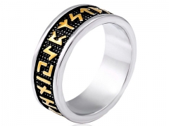 HY Wholesale 316L Stainless Steel Religion Rings-HY0012R431