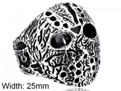 HY Wholesale 316L Stainless Steel Skull Rings-HY0012R165