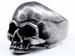 HY Wholesale 316L Stainless Steel Skull Rings-HY0012R388