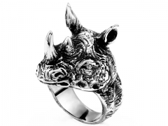 HY Wholesale Jewelry Stainless Steel 316L Animal Rings-HY0012R392