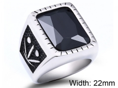 HY Wholesale 316L Stainless Steel CZ Rings-HY0012R236