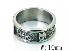 HY Stainless Steel 316L Skull Rings-HY22R0866H1E