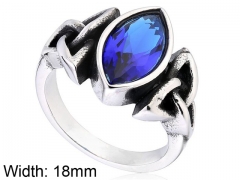 HY Wholesale 316L Stainless Steel CZ Rings-HY0012R292