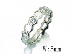 HY Wholesale 316L Stainless Steel CZ Rings-HY14R0689H1