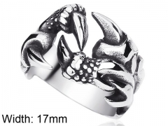 HY Wholesale Jewelry Stainless Steel 316L Animal Rings-HY0012R311