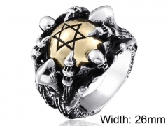 HY Wholesale 316L Stainless Steel Religion Rings-HY0012R130