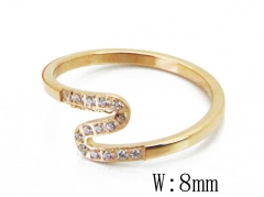 HY Wholesale 316L Stainless Steel CZ Rings-HY14R0670HHE