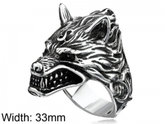 HY Wholesale Jewelry Stainless Steel 316L Animal Rings-HY0012R278