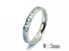 HY Wholesale 316L Stainless Steel CZ Rings-HY14R0680KE