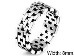 HY Wholesale 316L Stainless Steel Hollow Rings-HY0012R194