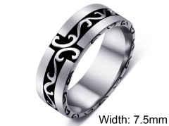 HY Wholesale 316L Stainless Steel Simple Style Rings-HY0012R198