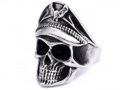 HY Wholesale 316L Stainless Steel Skull Rings-HY0012R383