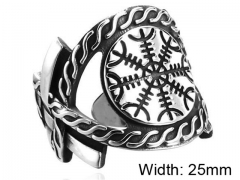 HY Wholesale 316L Stainless Steel Religion Rings-HY0012R321