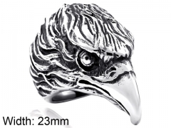 HY Wholesale Jewelry Stainless Steel 316L Animal Rings-HY0012R124