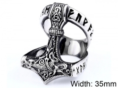 HY Wholesale 316L Stainless Steel Religion Rings-HY0012R295