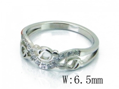 HY Wholesale 316L Stainless Steel CZ Rings-HY14R0671HBB