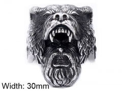 HY Wholesale Jewelry Stainless Steel 316L Animal Rings-HY0012R174