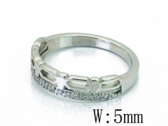 HY Wholesale 316L Stainless Steel CZ Rings-HY14R0674HZL
