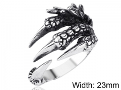 HY Wholesale Jewelry Stainless Steel 316L Animal Rings-HY0012R123