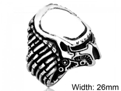 HY Wholesale 316L Stainless Steel Skull Rings-HY0012R143