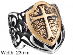 HY Wholesale 316L Stainless Steel Religion Rings-HY0012R266