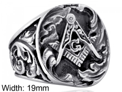 HY Wholesale 316L Stainless Steel Religion Rings-HY0012R228