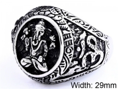 HY Wholesale 316L Stainless Steel Religion Rings-HY0012R320