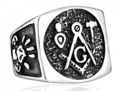 HY Wholesale 316L Stainless Steel Religion Rings-HY0012R288