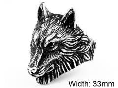 HY Wholesale Jewelry Stainless Steel 316L Animal Rings-HY0012R434