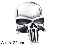 HY Wholesale 316L Stainless Steel Skull Rings-HY0012R205