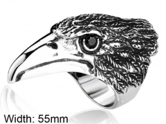 HY Wholesale Jewelry Stainless Steel 316L Animal Rings-HY0012R215