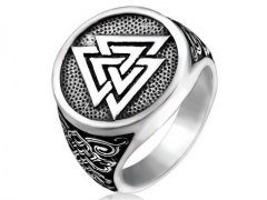 HY Wholesale 316L Stainless Steel Religion Rings-HY0012R404